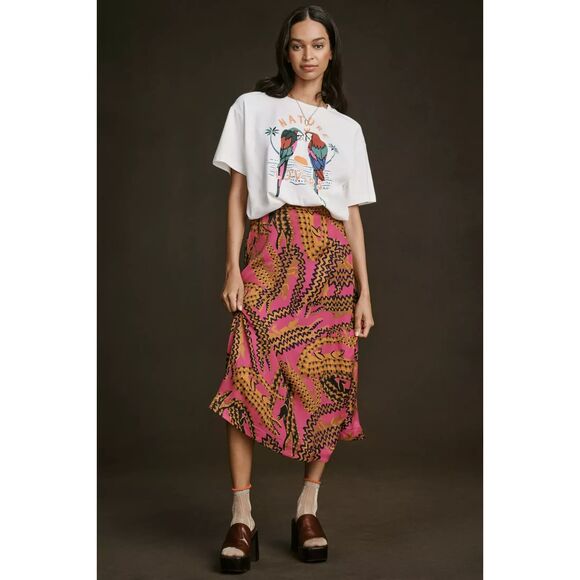 Anthropologie Farm Rio Nature Lovers Relaxed Tee Medium NWT - Picture 2 of 6